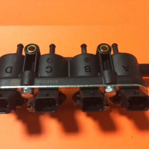 NOVA RAMPA DE 4 INJETORES LANDI RENZO, TAMPA VERDE, GPL, CONECTOR FIAT (EURO 5) MTA