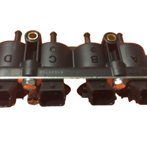 NEW LANDI RENZO 4-INJECTOR RAIL BLACK CAP LPG FIAT CONNECTOR (MTA)